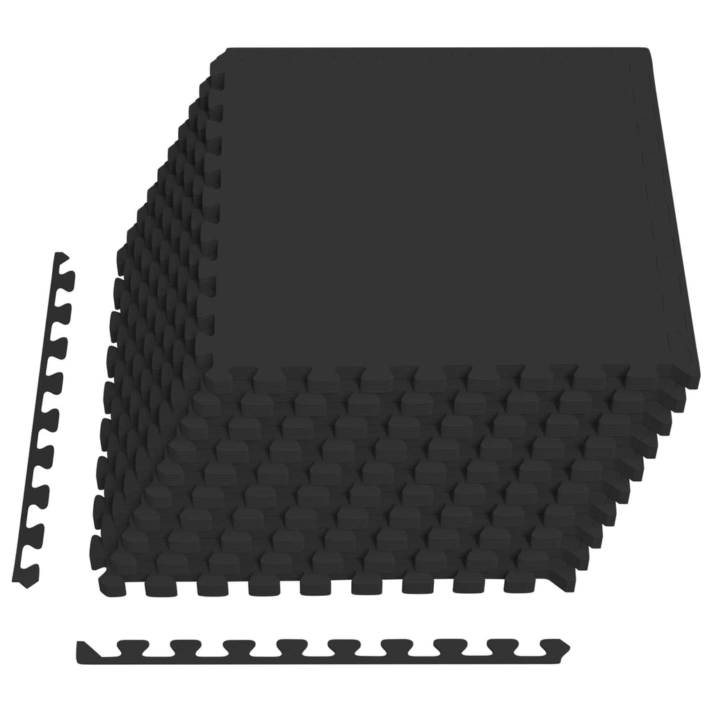 Tappetino per piscina 50 pz Nero 18 m² Schiuma EVA