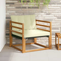 Set di divani da esterno Legno di Acacia Massello e Textilene