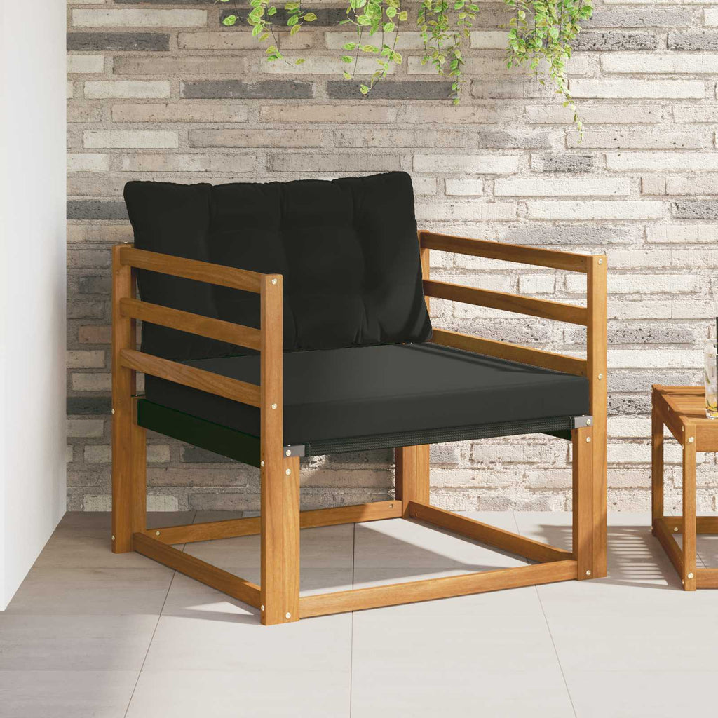Set di divani da esterno Legno di Acacia Massello e Textilene