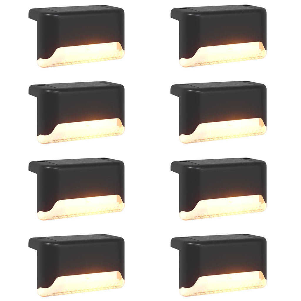 Luci solari da esterno con picchetto 8 pz Bianco caldo 4,5 cm