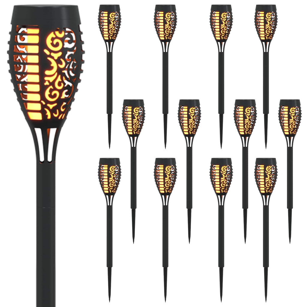Luci solari da esterno con picchetto 12 pz Bianco caldo 47,5 cm