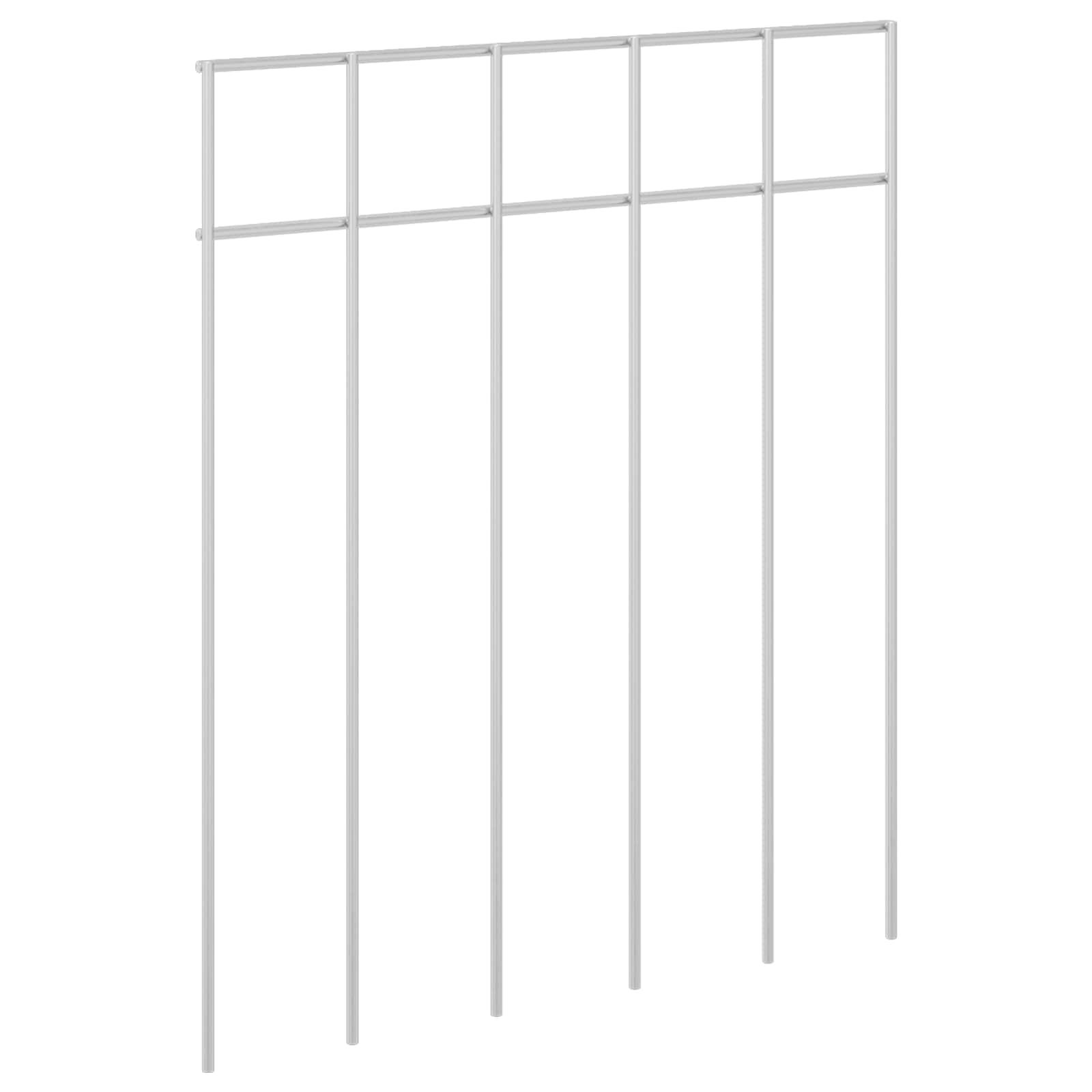 Pannello di Recinzione da Giardino 12 pz 25 x 30 cm Argento
