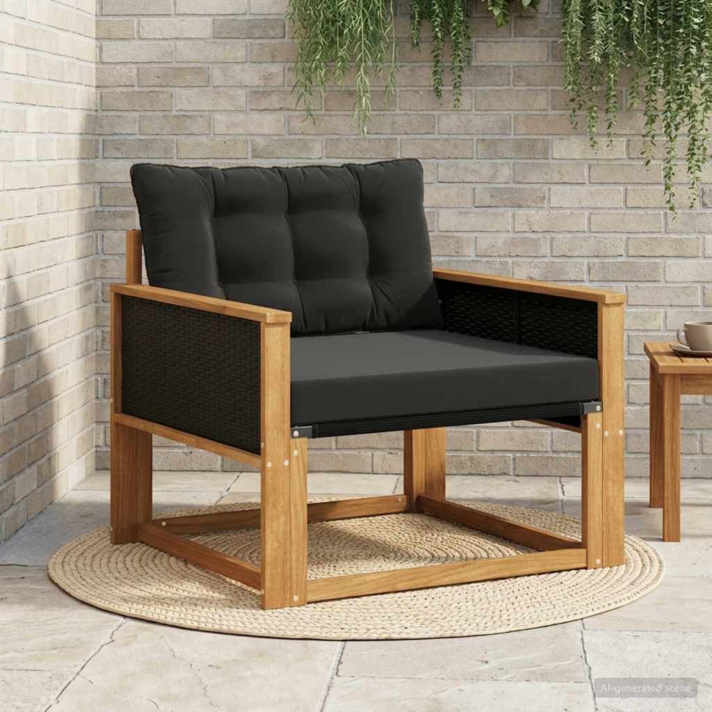 Set di divani da esterno Legno di Acacia Massello e Textilene