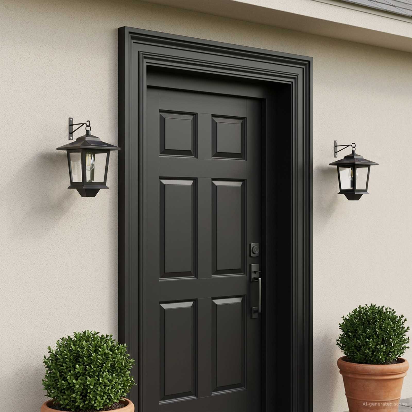 Lampada da Muro with LED Bulb 2 pz Nero 19 x 14 x 25 cm