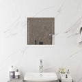 Specchio da bagno LED Trasparente 40 x 40 cm vetro temperato