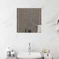 Specchio da bagno LED Trasparente 50 x 50 cm vetro temperato