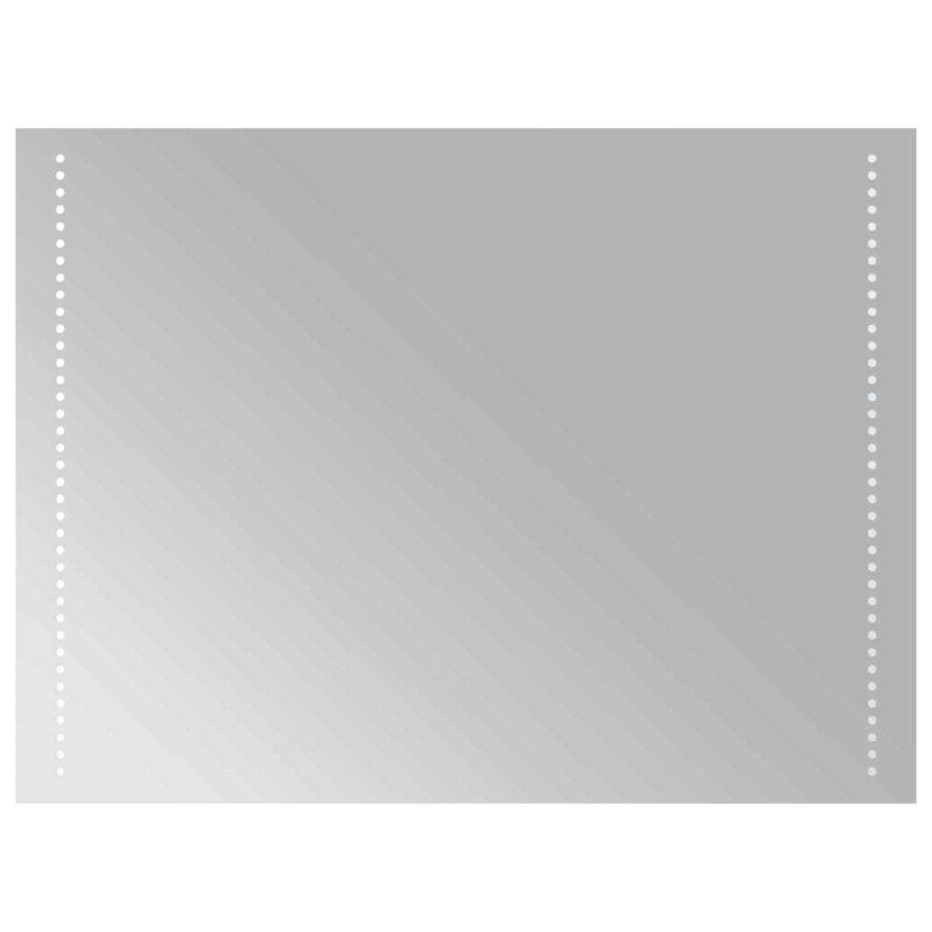 Specchio da bagno LED Trasparente 80 x 60 cm vetro temperato