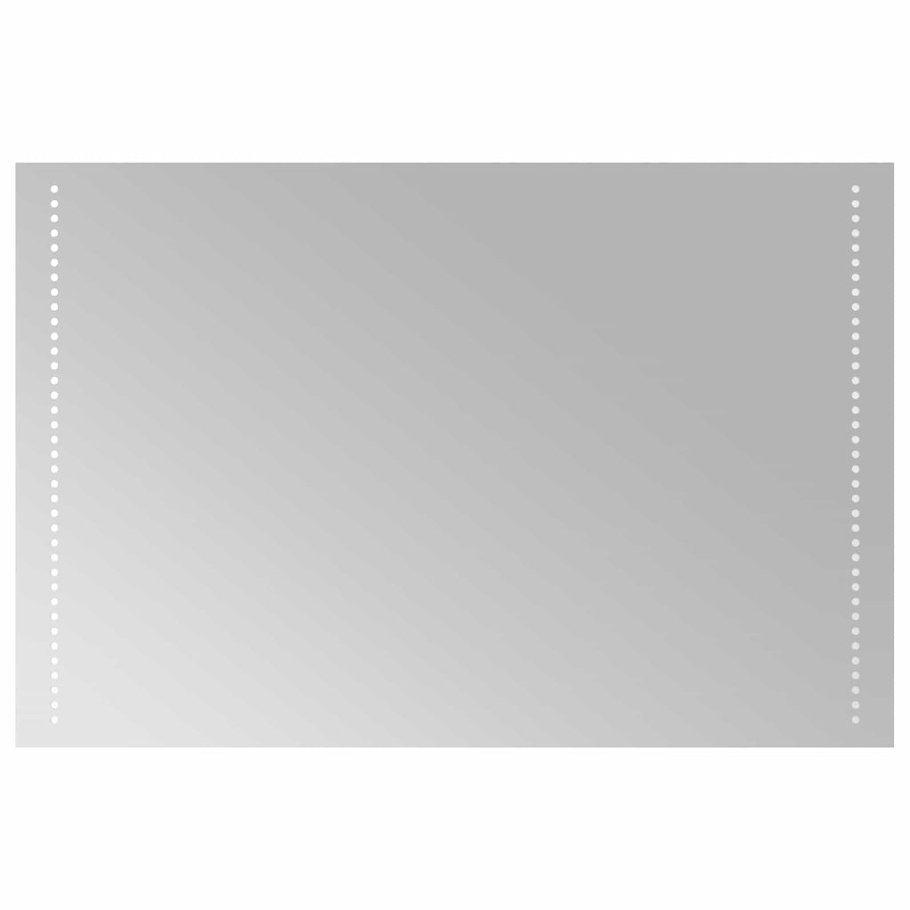 Specchio da bagno LED Trasparente 90 x 60 cm vetro temperato