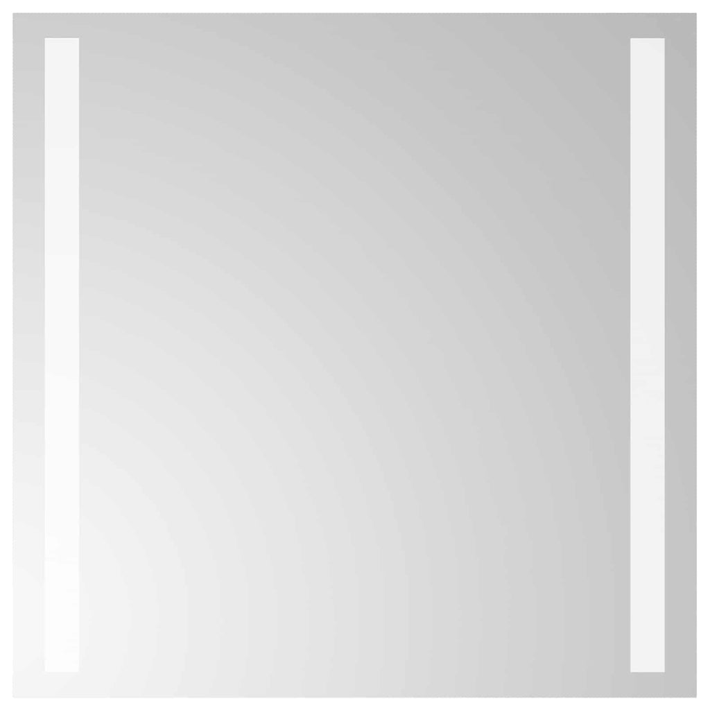 Specchio da bagno LED Trasparente 40 x 40 cm vetro temperato