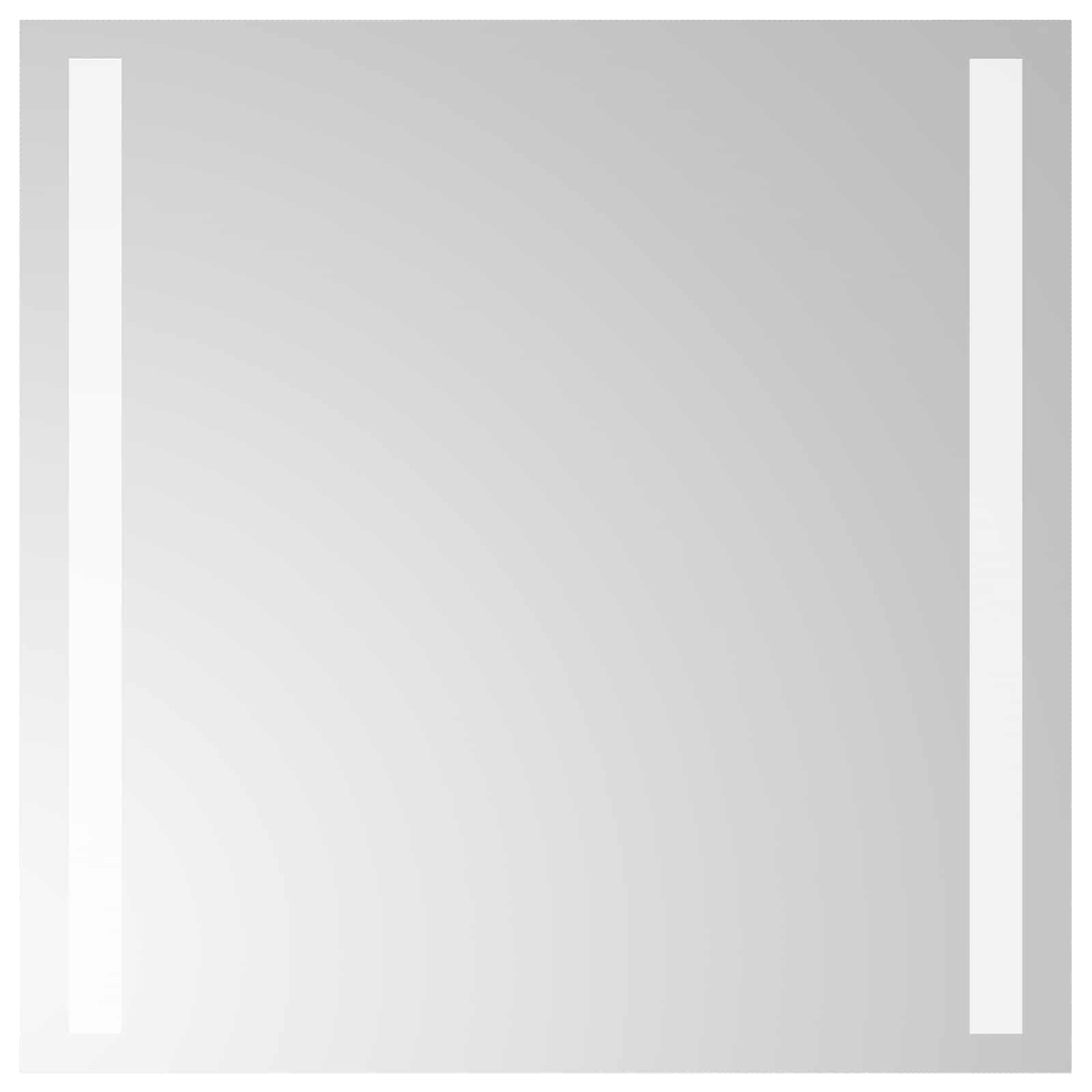 Specchio da bagno LED Trasparente 40 x 40 cm vetro temperato