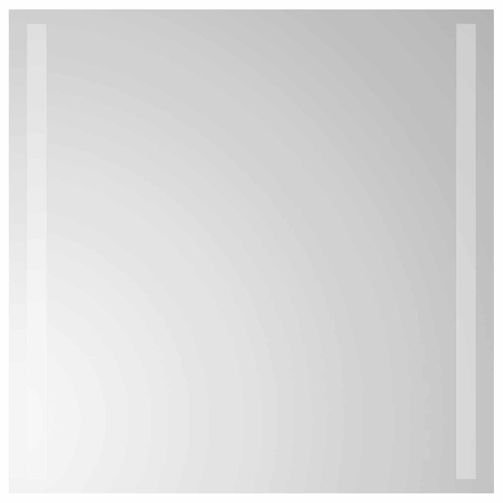 Specchio da bagno LED Trasparente 50 x 50 cm vetro temperato
