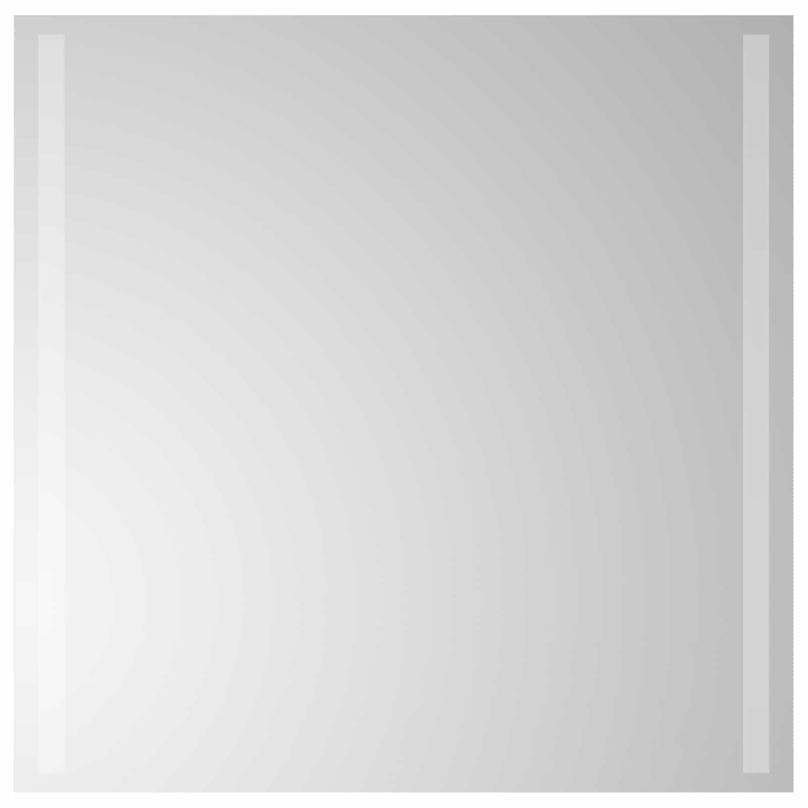 Specchio da bagno LED Trasparente 60 x 60 cm vetro temperato