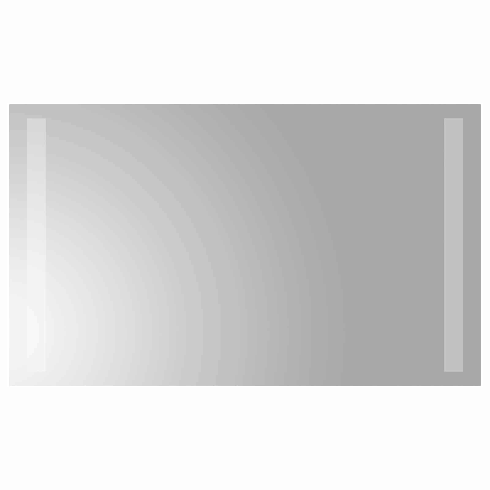 Specchio da bagno LED Trasparente 50 x 30 cm vetro temperato