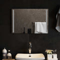 Specchio da bagno LED Trasparente 60 x 40 cm vetro temperato