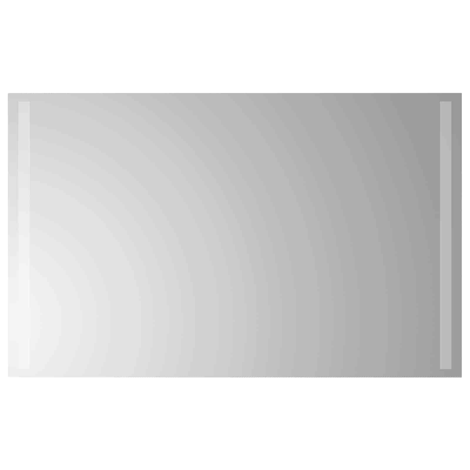 Specchio da bagno LED Trasparente 80 x 50 cm vetro temperato
