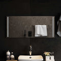 Specchio da bagno LED Trasparente 90 x 40 cm vetro temperato