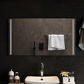 Specchio da bagno LED Trasparente 90 x 50 cm vetro temperato