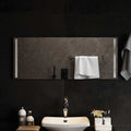 Specchio da bagno LED Trasparente 100 x 40 cm vetro temperato