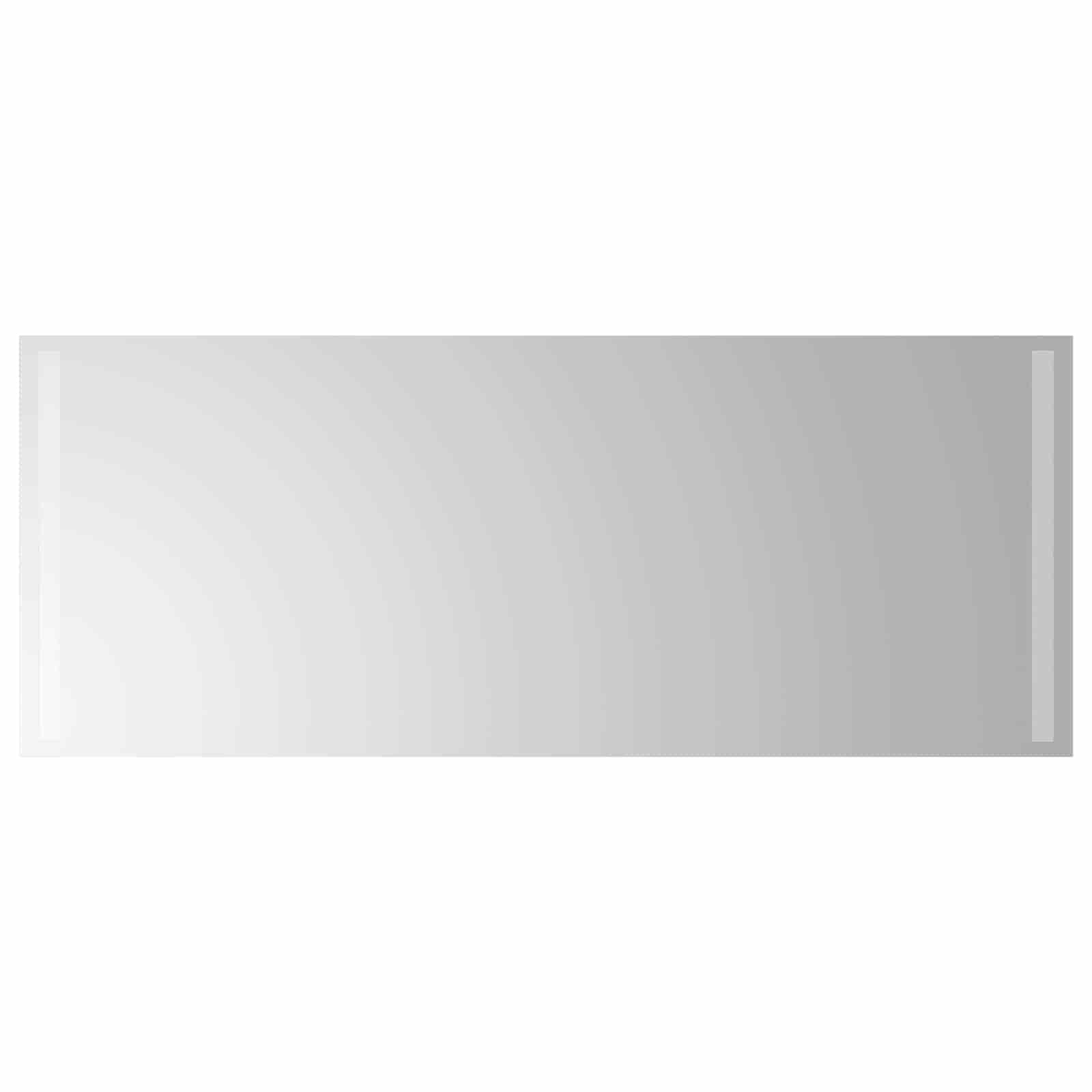 Specchio da bagno LED Trasparente 100 x 40 cm vetro temperato