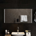Specchio da bagno LED Trasparente 100 x 50 cm vetro temperato