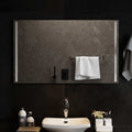Specchio da bagno LED Trasparente 100 x 60 cm vetro temperato