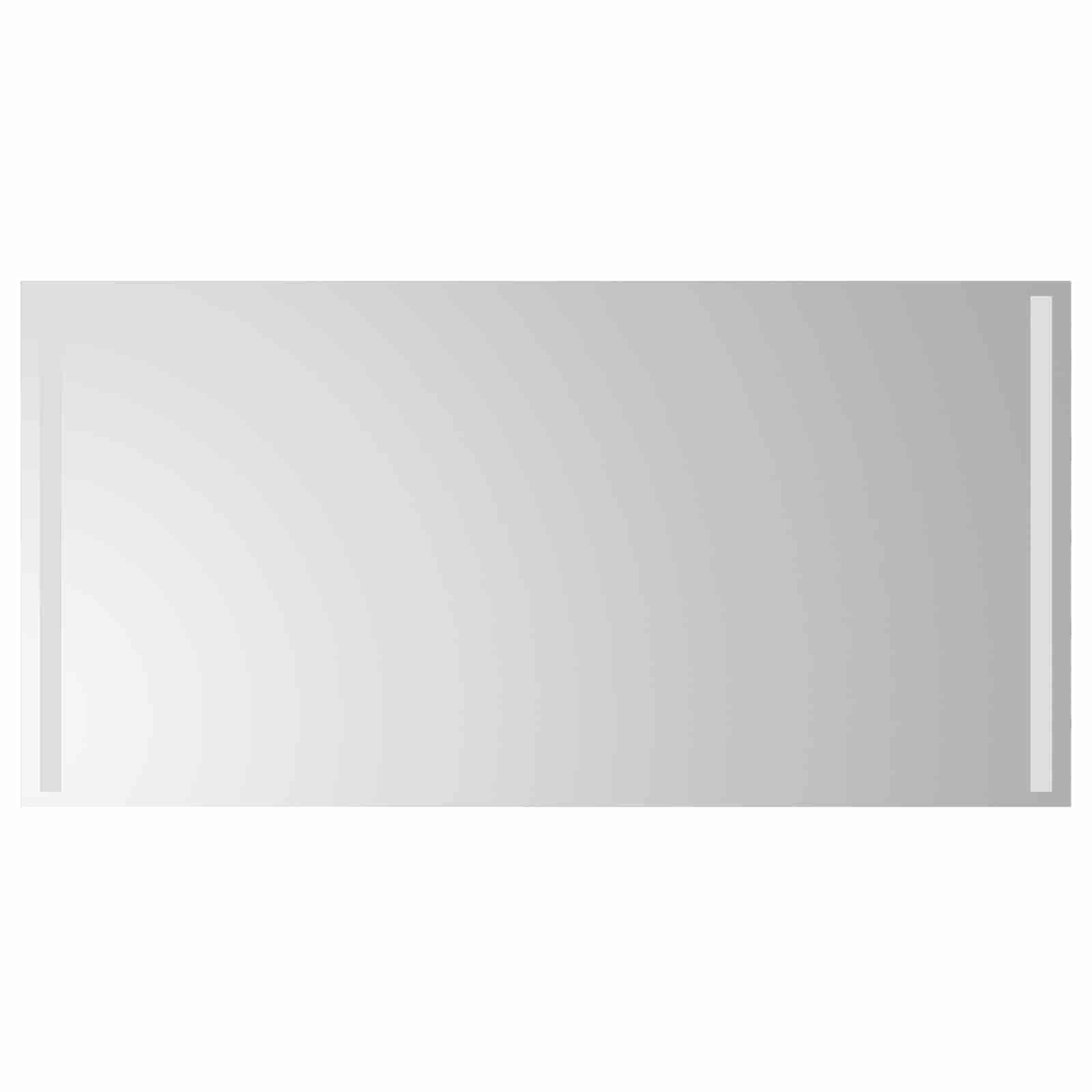 Specchio da bagno LED Trasparente 100 x 60 cm vetro temperato