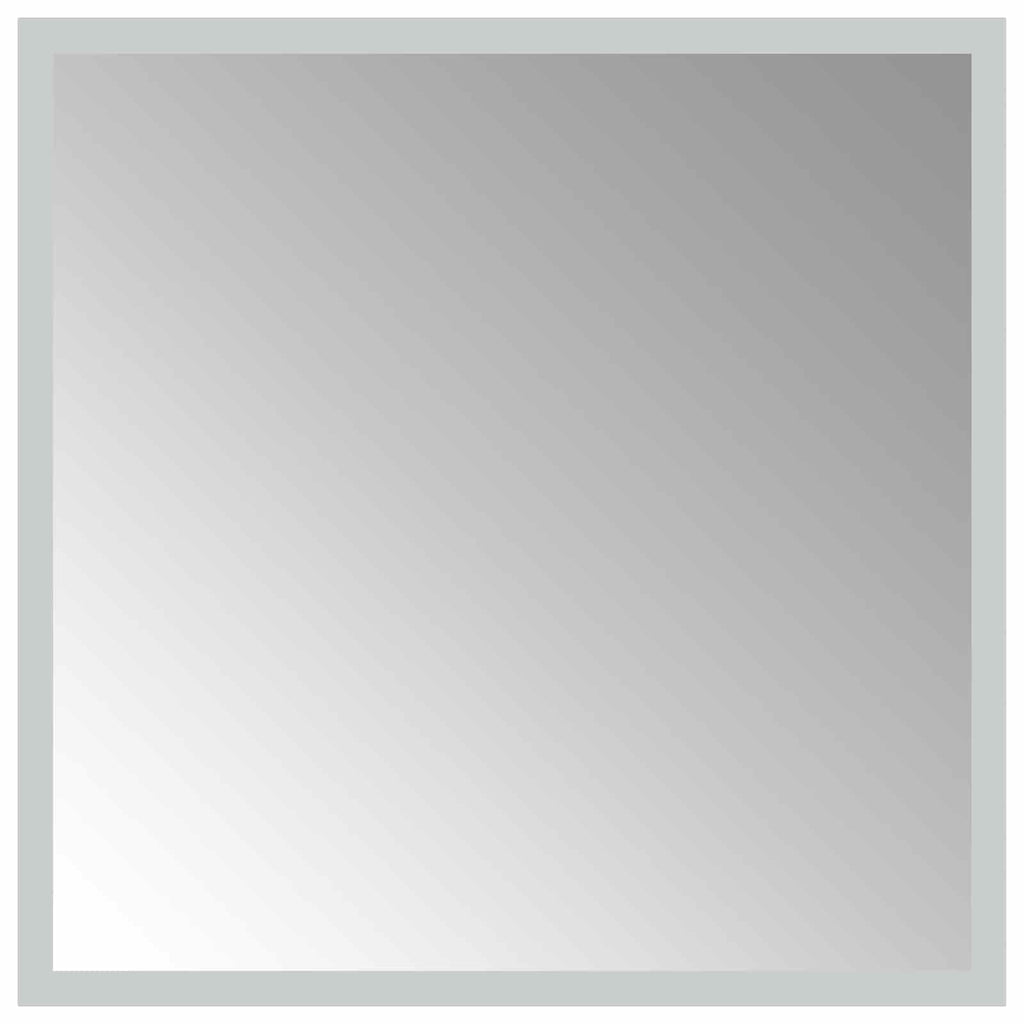 Specchio da bagno LED Trasparente 40 x 40 cm vetro temperato