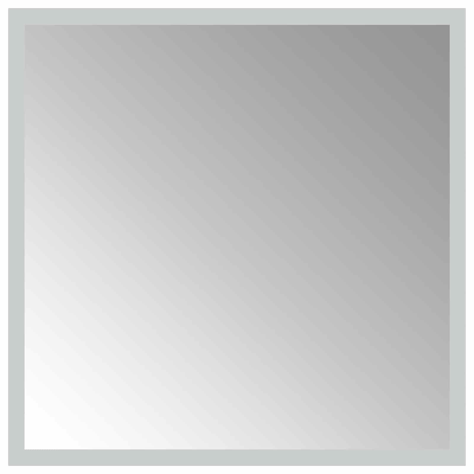 Specchio da bagno LED Trasparente 40 x 40 cm vetro temperato