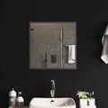 Specchio da bagno LED Trasparente 50 x 50 cm vetro temperato