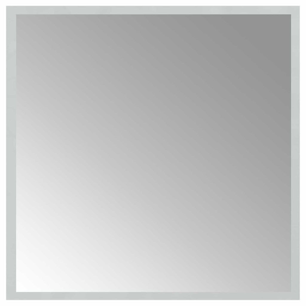 Specchio da bagno LED Trasparente 50 x 50 cm vetro temperato