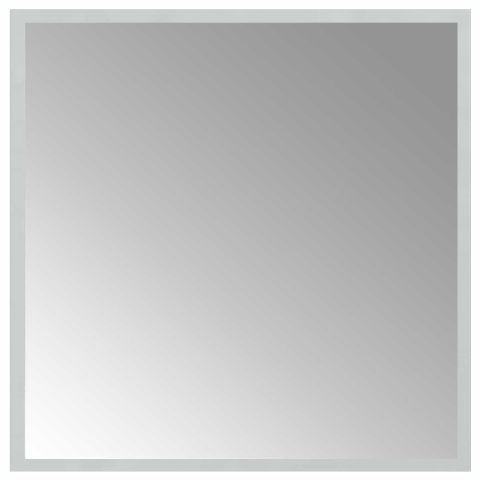 Specchio da bagno LED Trasparente 50 x 50 cm vetro temperato