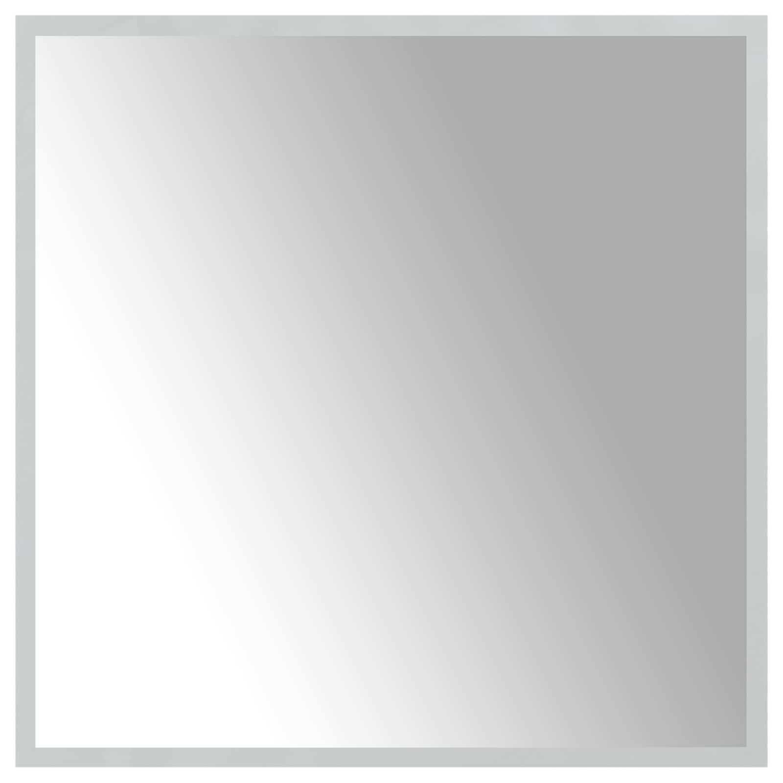 Specchio da bagno LED Trasparente 60 x 60 cm vetro temperato