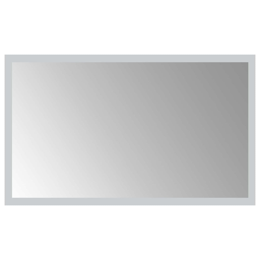 Specchio da bagno LED Trasparente 50 x 30 cm vetro temperato
