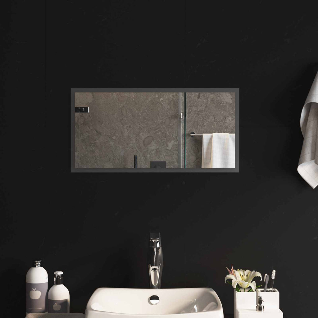 Specchio da bagno LED Trasparente 60 x 30 cm vetro temperato