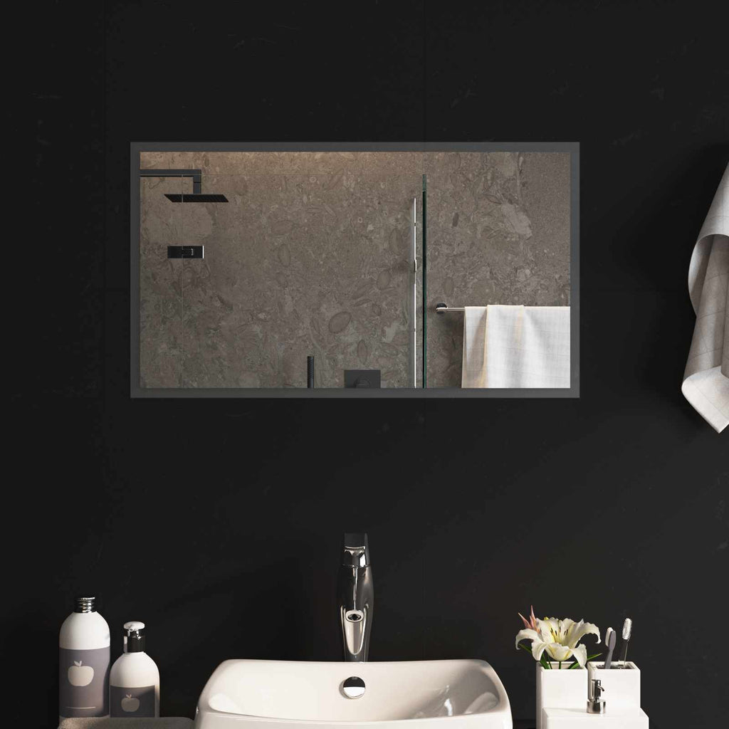 Specchio da bagno LED Trasparente 70 x 40 cm vetro temperato