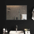 Specchio da bagno LED Trasparente 70 x 50 cm vetro temperato