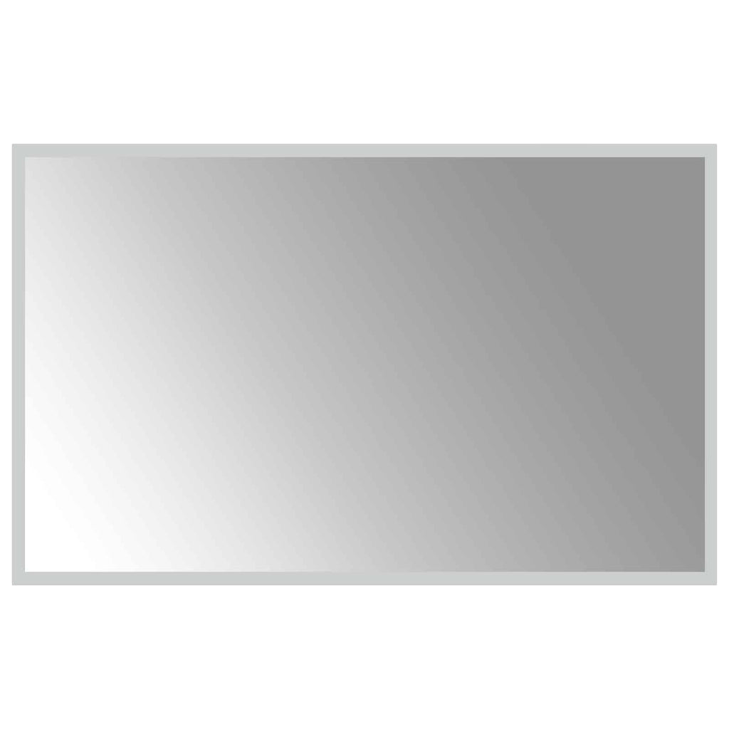 Specchio da bagno LED Trasparente 80 x 50 cm vetro temperato