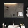 Specchio da bagno LED Trasparente 80 x 60 cm vetro temperato