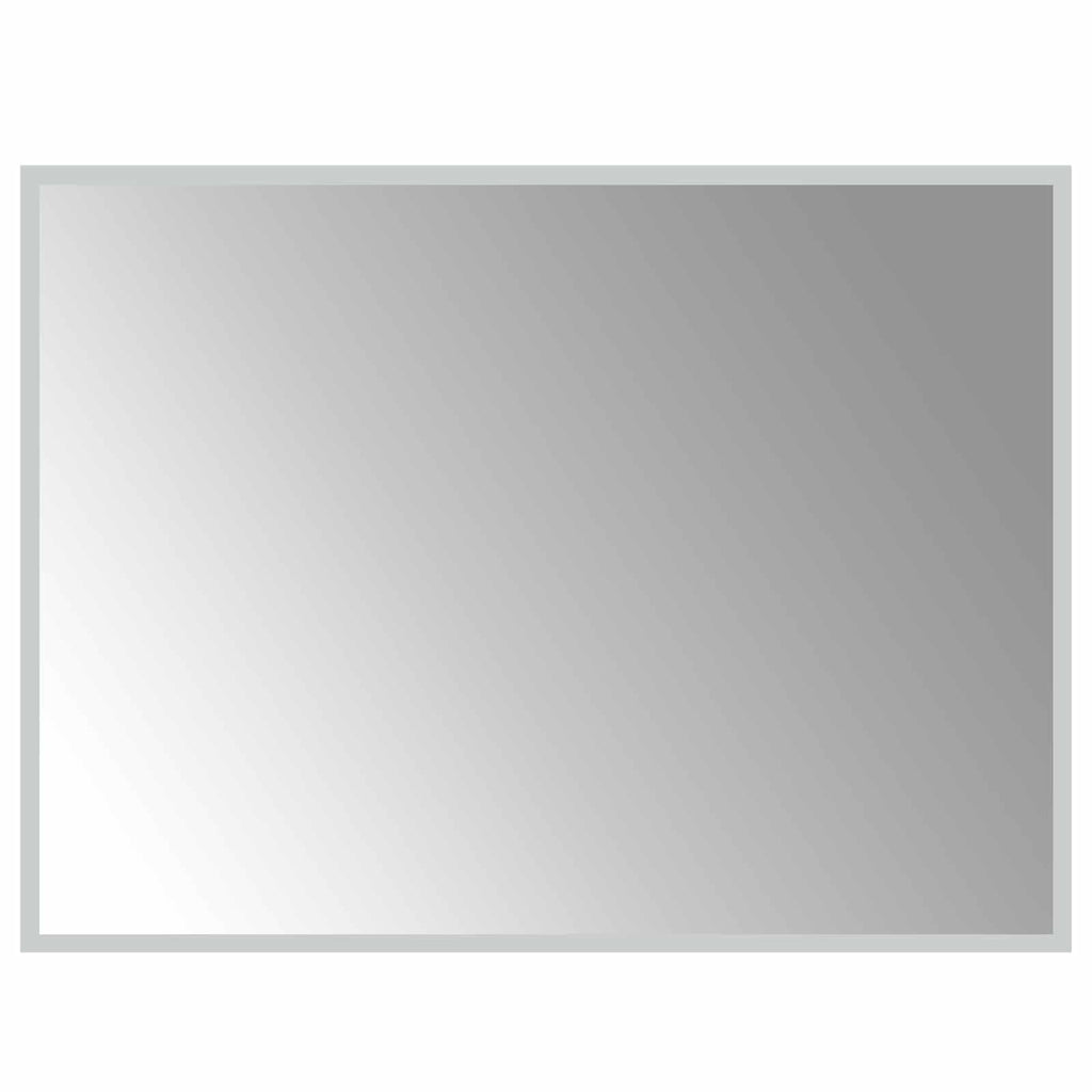 Specchio da bagno LED Trasparente 80 x 60 cm vetro temperato