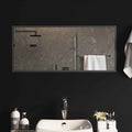 Specchio da bagno LED Trasparente 90 x 40 cm vetro temperato
