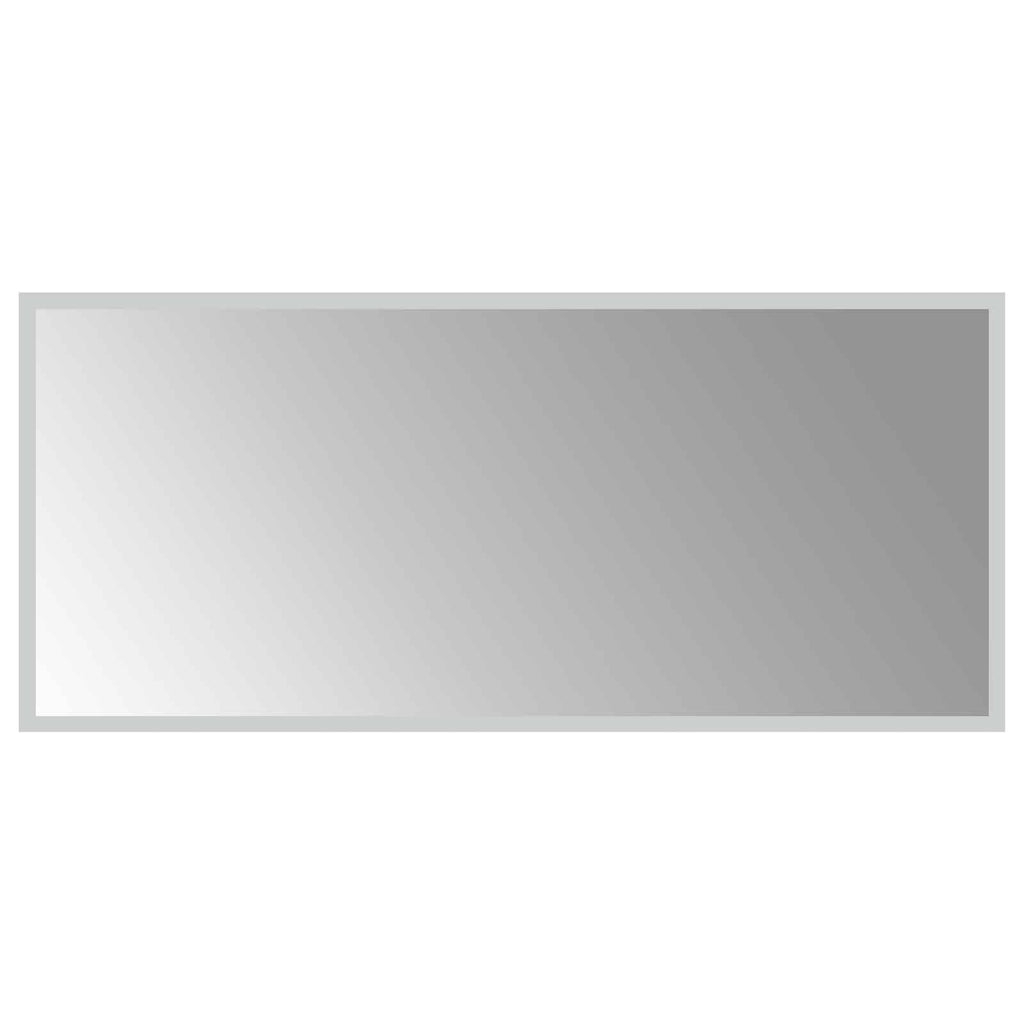 Specchio da bagno LED Trasparente 90 x 40 cm vetro temperato