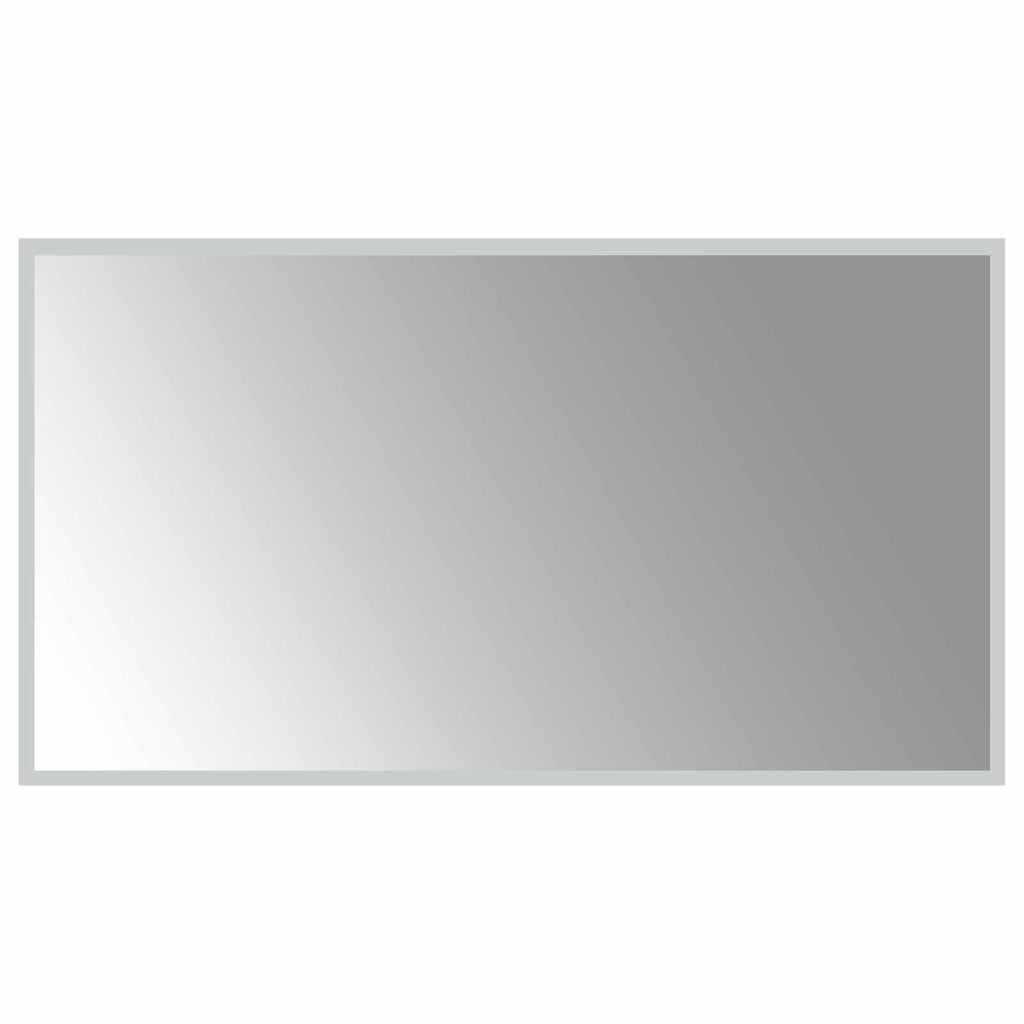 Specchio da bagno LED Trasparente 90 x 50 cm vetro temperato