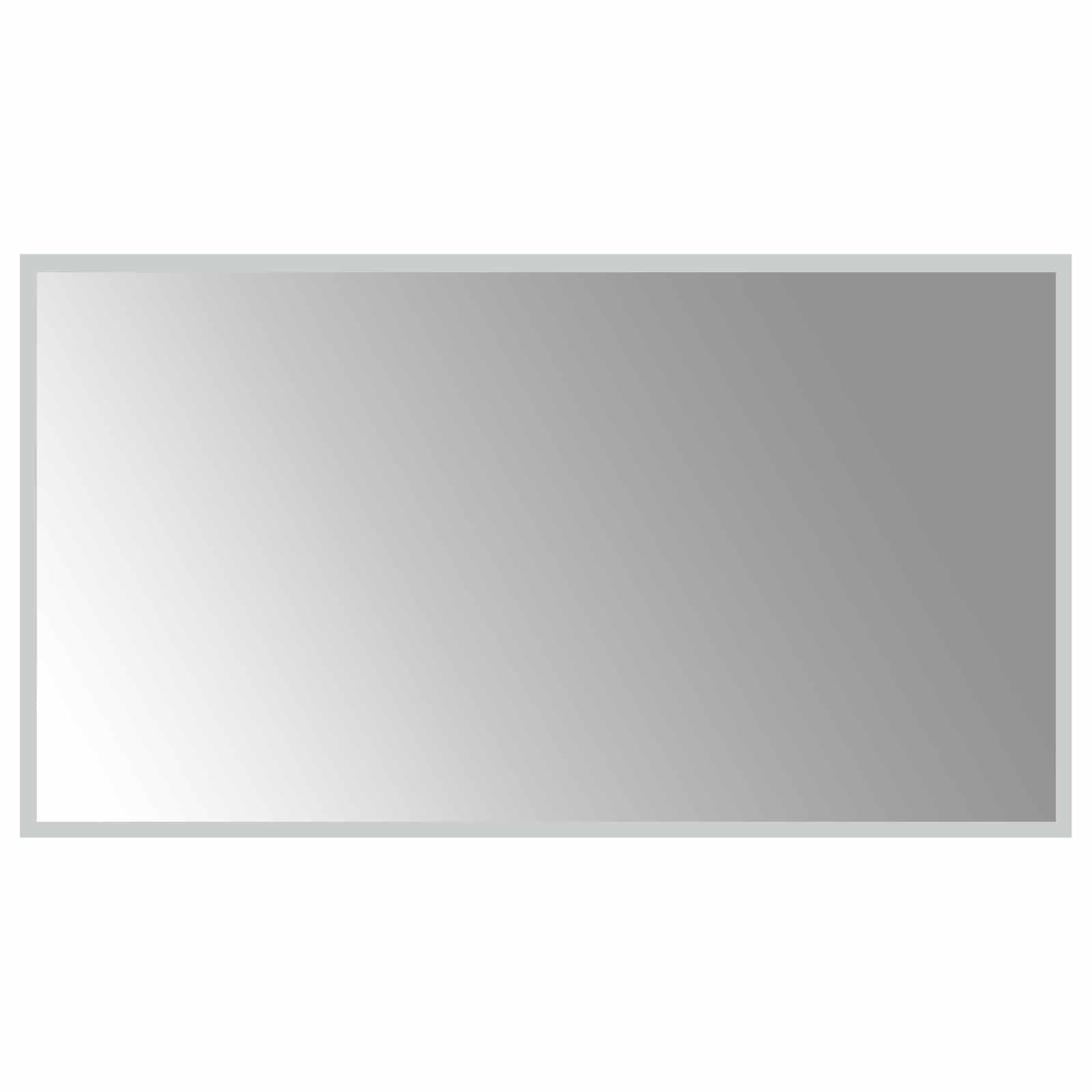Specchio da bagno LED Trasparente 90 x 50 cm vetro temperato