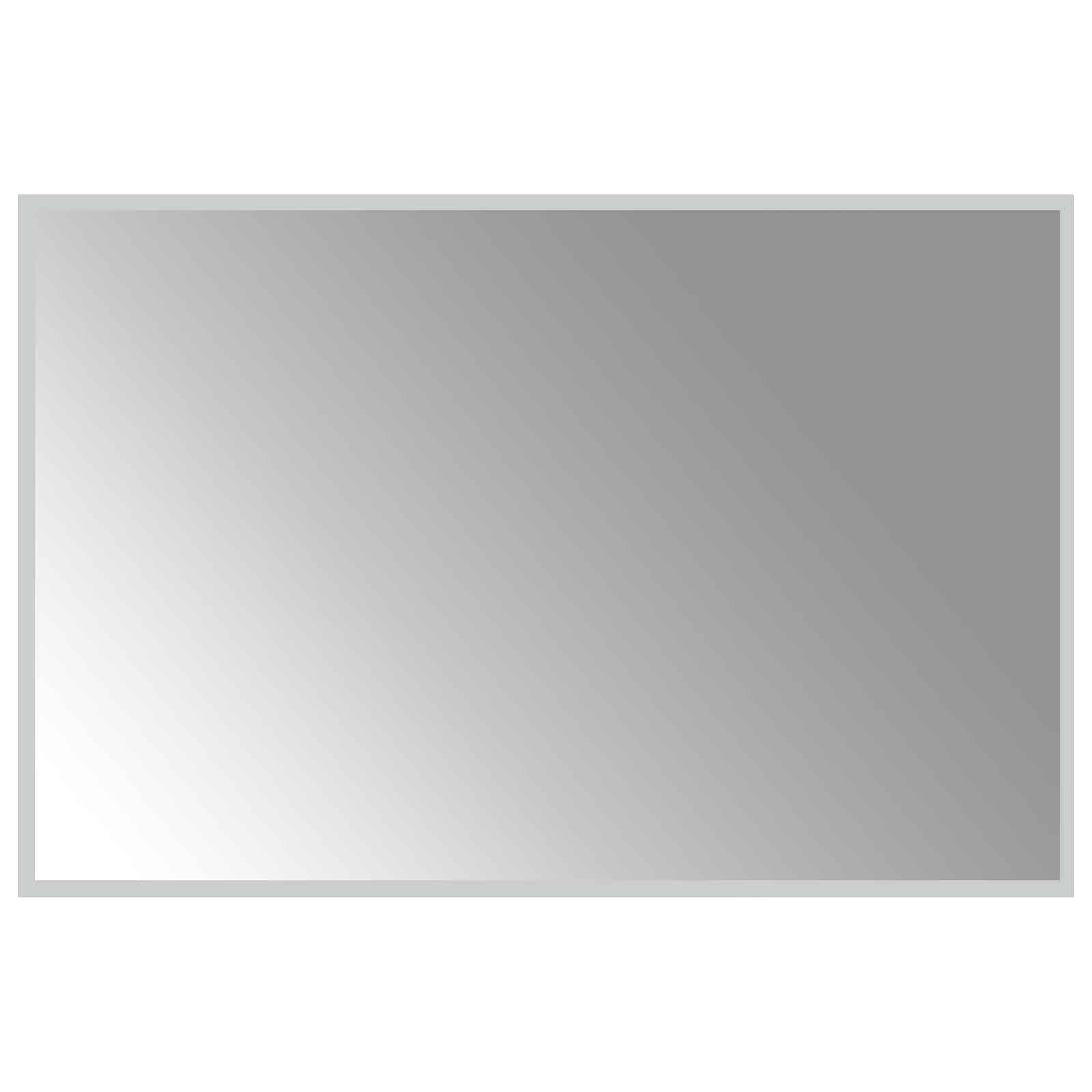 Specchio da bagno LED Trasparente 90 x 60 cm vetro temperato