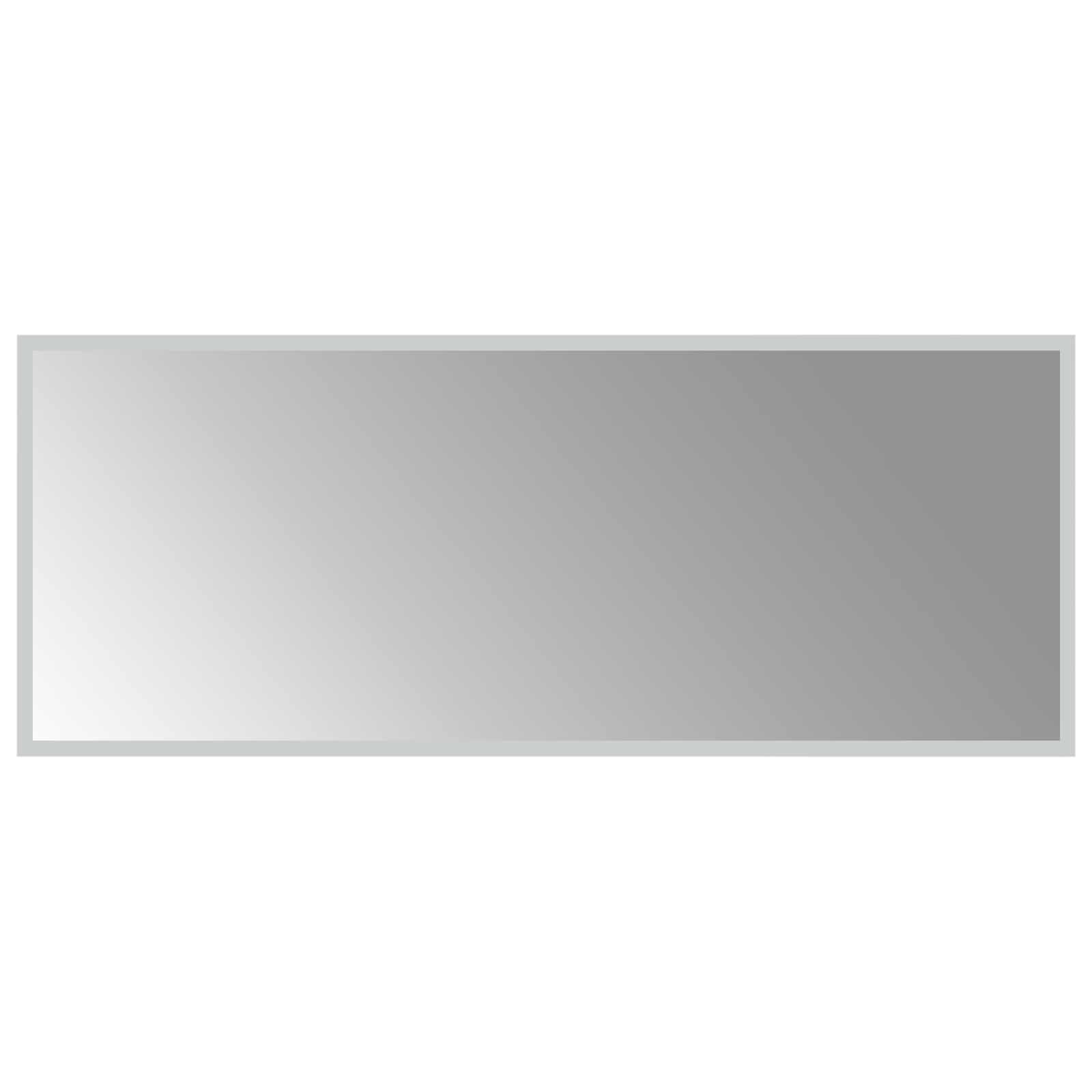 Specchio da bagno LED Trasparente 100 x 40 cm vetro temperato