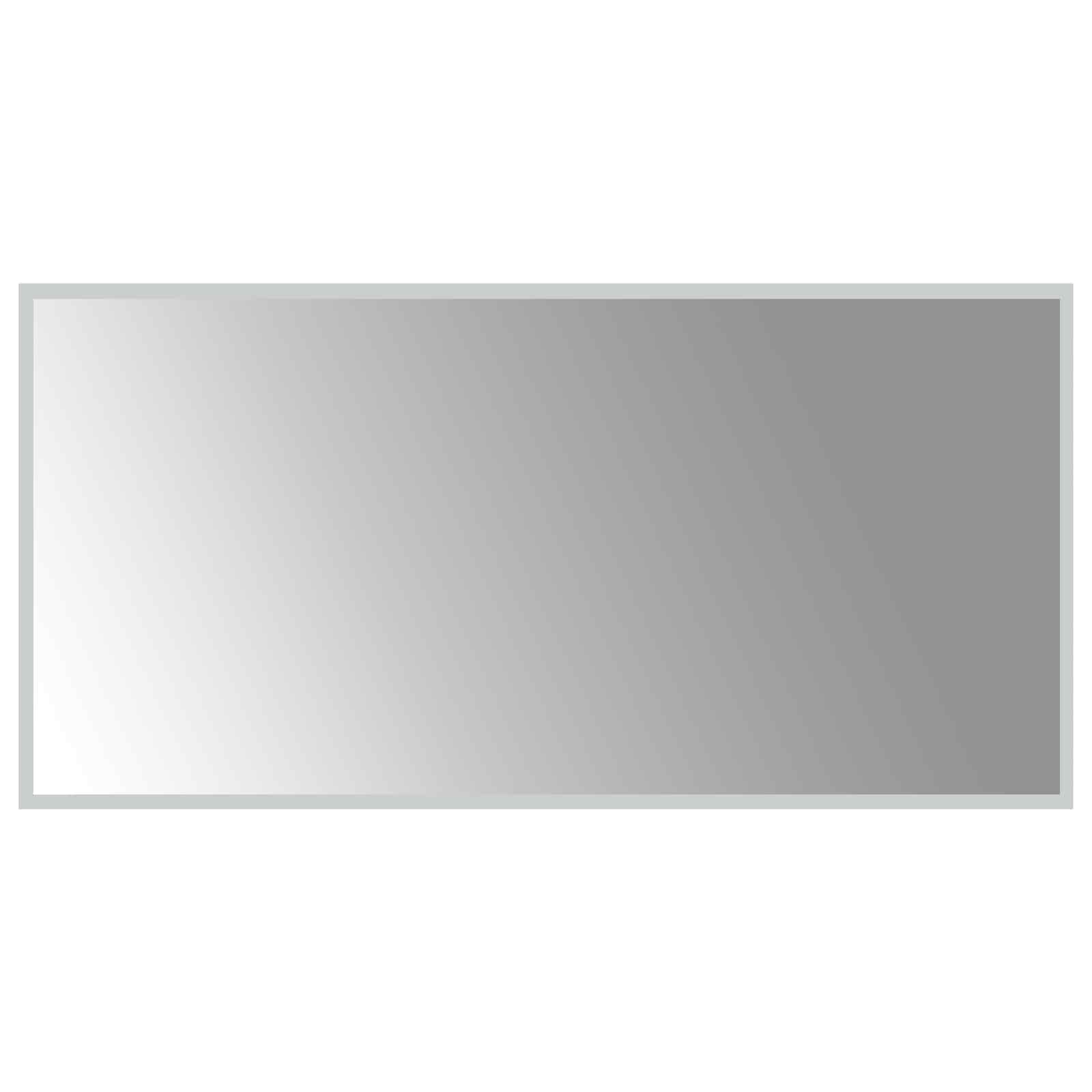 Specchio da bagno LED Trasparente 100 x 50 cm vetro temperato