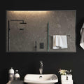 Specchio da bagno LED Trasparente 100 x 60 cm vetro temperato