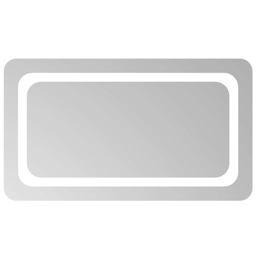 Specchio da bagno LED Trasparente 70 x 40 cm vetro temperato