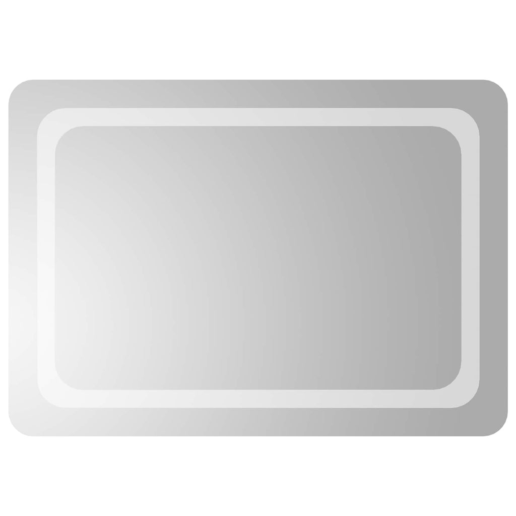 Specchio da bagno LED Trasparente 70 x 50 cm vetro temperato