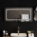 Specchio da bagno LED Trasparente 80 x 40 cm vetro temperato